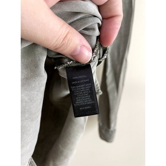 Express Gray Boyfriend Button Up - Picture 5 of 6